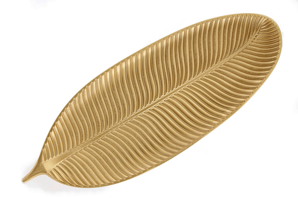 DEKORAČNÝ PODNOS  - zlatá, Basics, drevo (60/2/23cm)