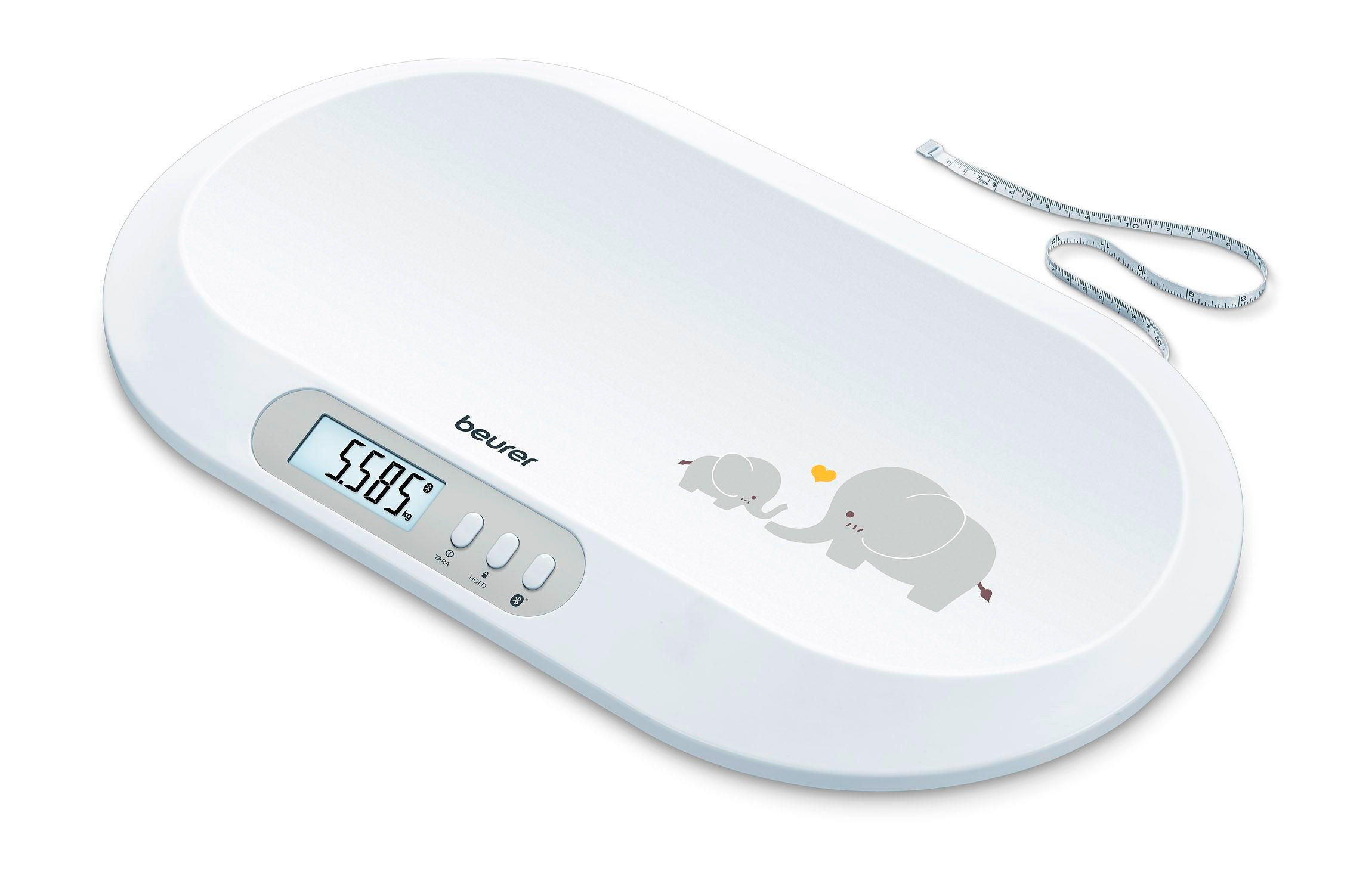 BABYWAAGE  - Weiss, Basics (7,4/37,4/59,8cm) - Beurer