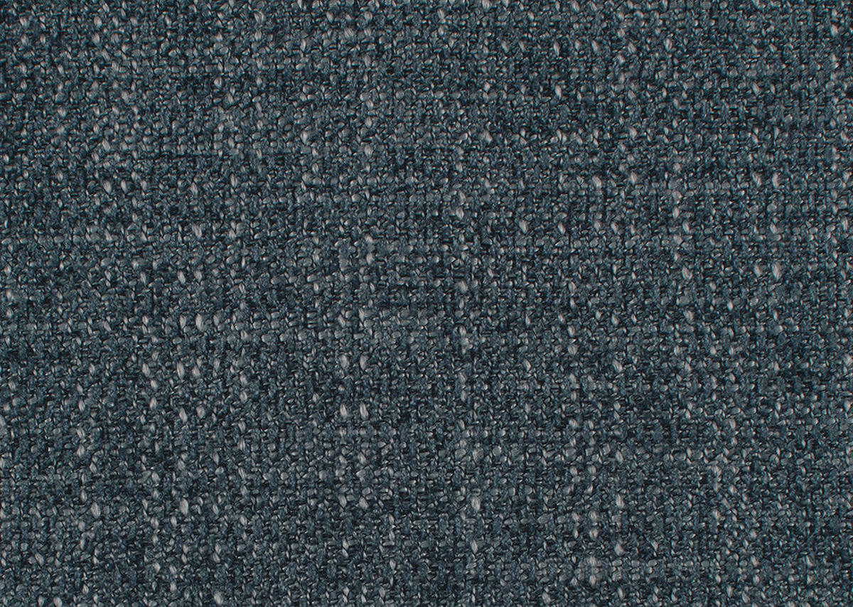 ECKSOFA in Chenille Dunkelblau  - Schwarz/Dunkelblau, Design, Textil/Metall (334/168cm) - Dieter Knoll