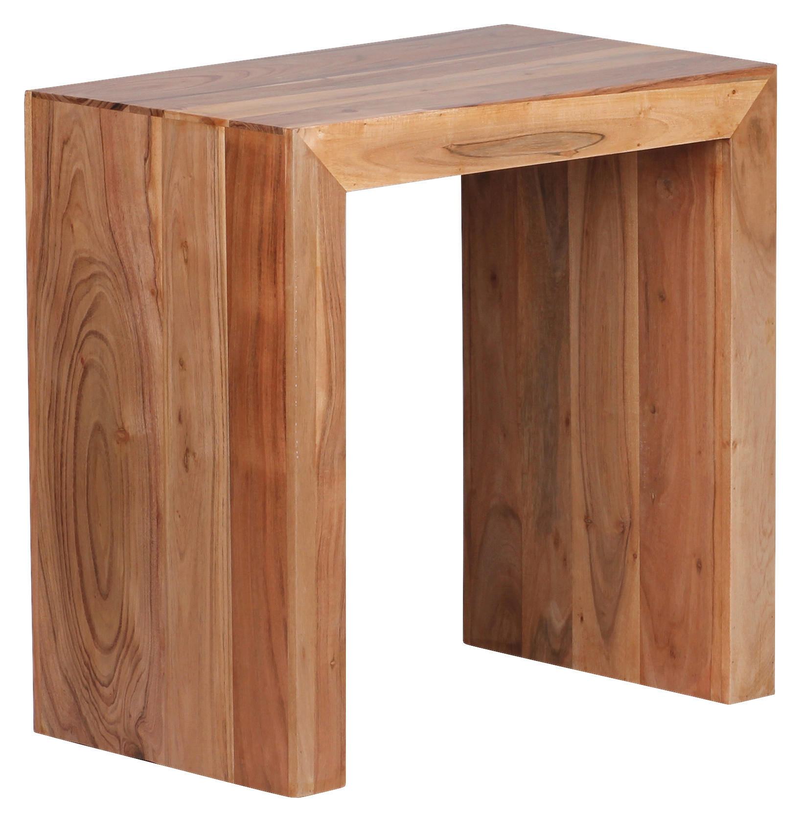 BEISTELLTISCH Akazie massiv rechteckig Akaziefarben - Akaziefarben, Design, Holz (60/35/60cm) - MID.YOU
