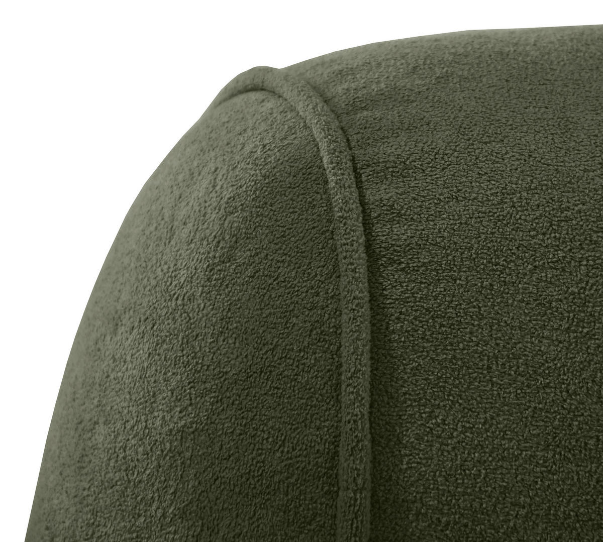 SCHLAFSOFA Chenille Grün  - Schwarz/Grün, Konventionell, Kunststoff/Textil (257/96/110cm) - Milino