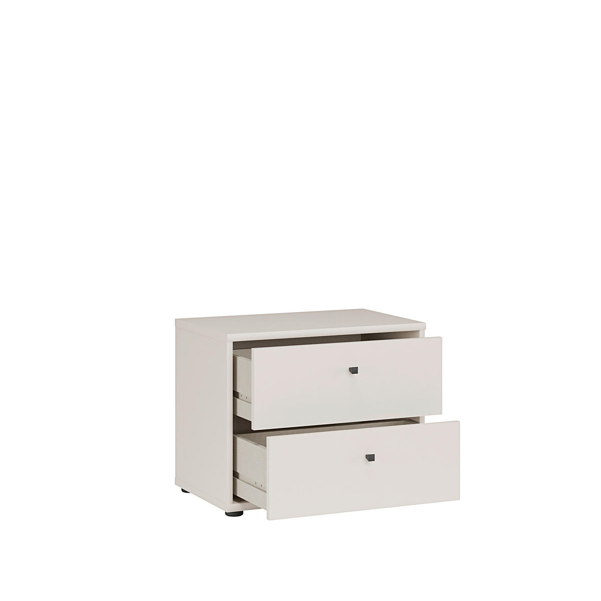 KOMMODE , 54/43,9/34,8 cm, 2 Schublade(n)  - Sandfarben/Schwarz, Design, Holzwerkstoff/Kunststoff (54/43,9/34,8cm)