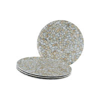 PIZZATELLER Porzellan 4-teilig Stone Collection Siena  - Beige/Weiß, Basics, Keramik - Creatable