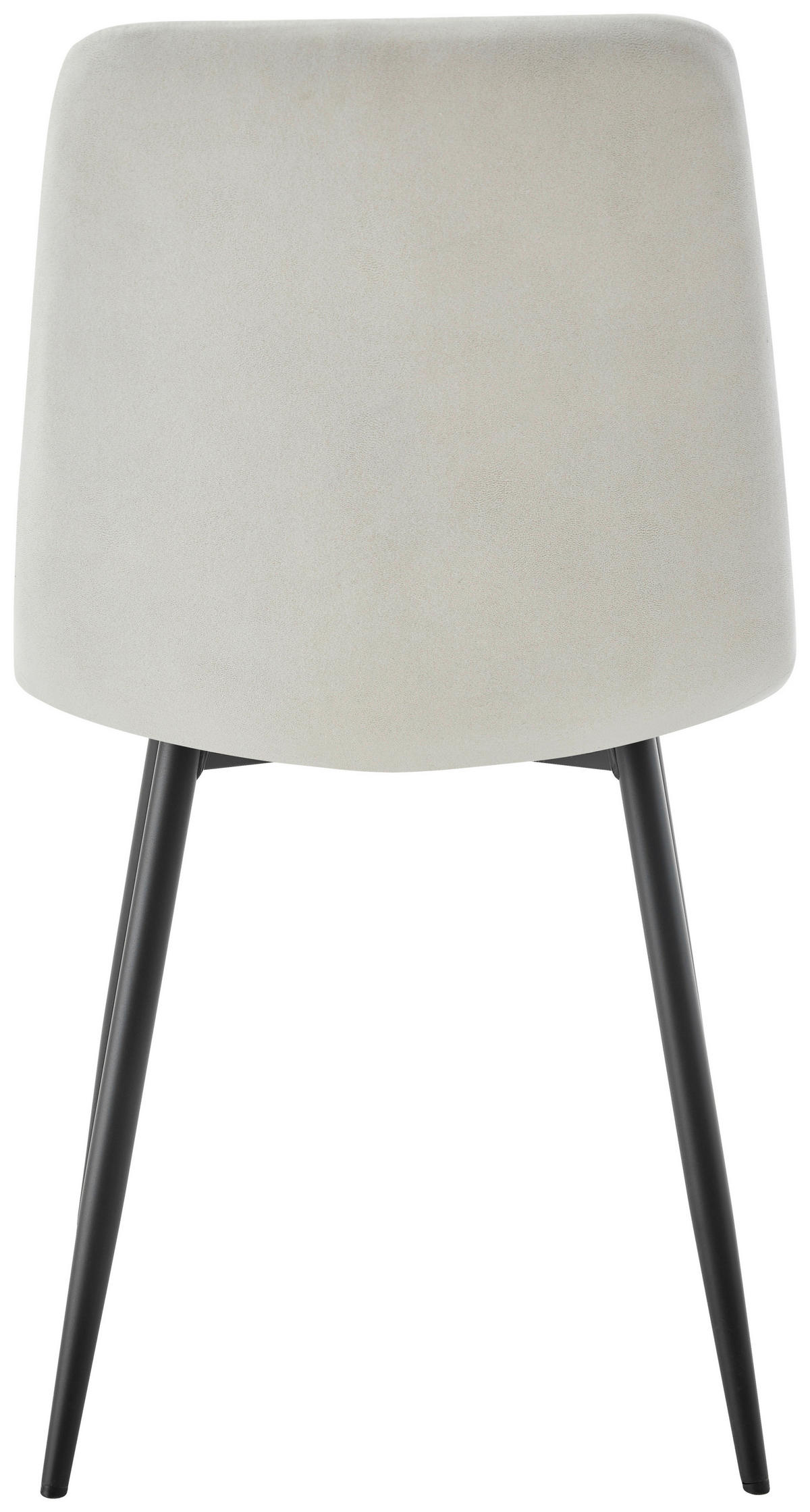 STUHL Leinenoptik Beige  - Beige/Schwarz, Design, Textil/Metall (45/87/55cm) - Ti'me