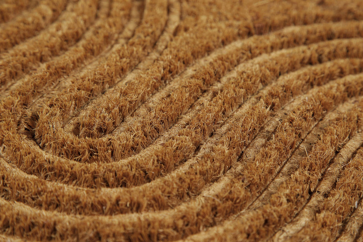 FUßMATTE 45/75 cm Retro Flow  - Hellbraun, KONVENTIONELL, Kunststoff/Textil (45/75cm) - WECON HOME