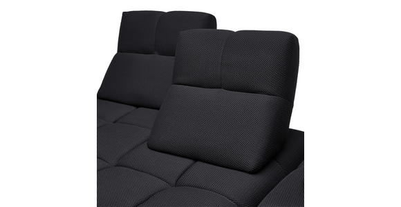 ECKSOFA in Struktur Schwarz 313/233 cm - Schwarz, Design, Kunststoff/Textil (313/233cm) - Emilio Belluti