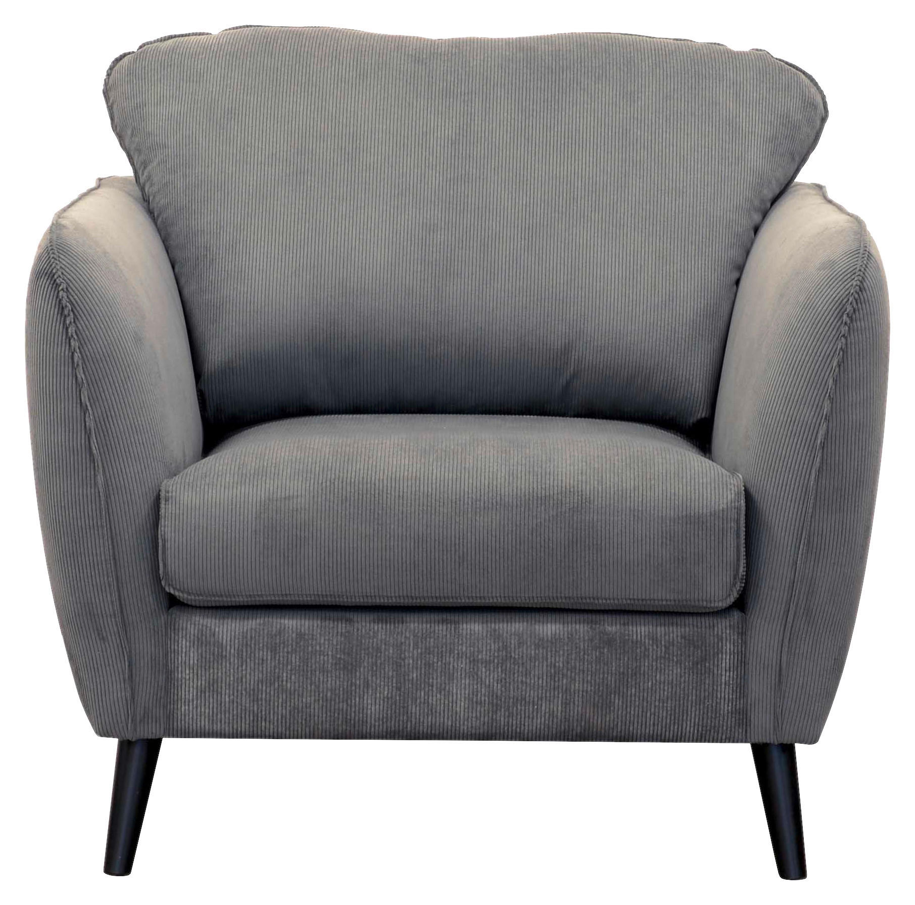 FÅTÖLJ i textil, metall, trä grå  - svart/grå, Klassisk, metall/trä (94/90/92cm) - Carryhome