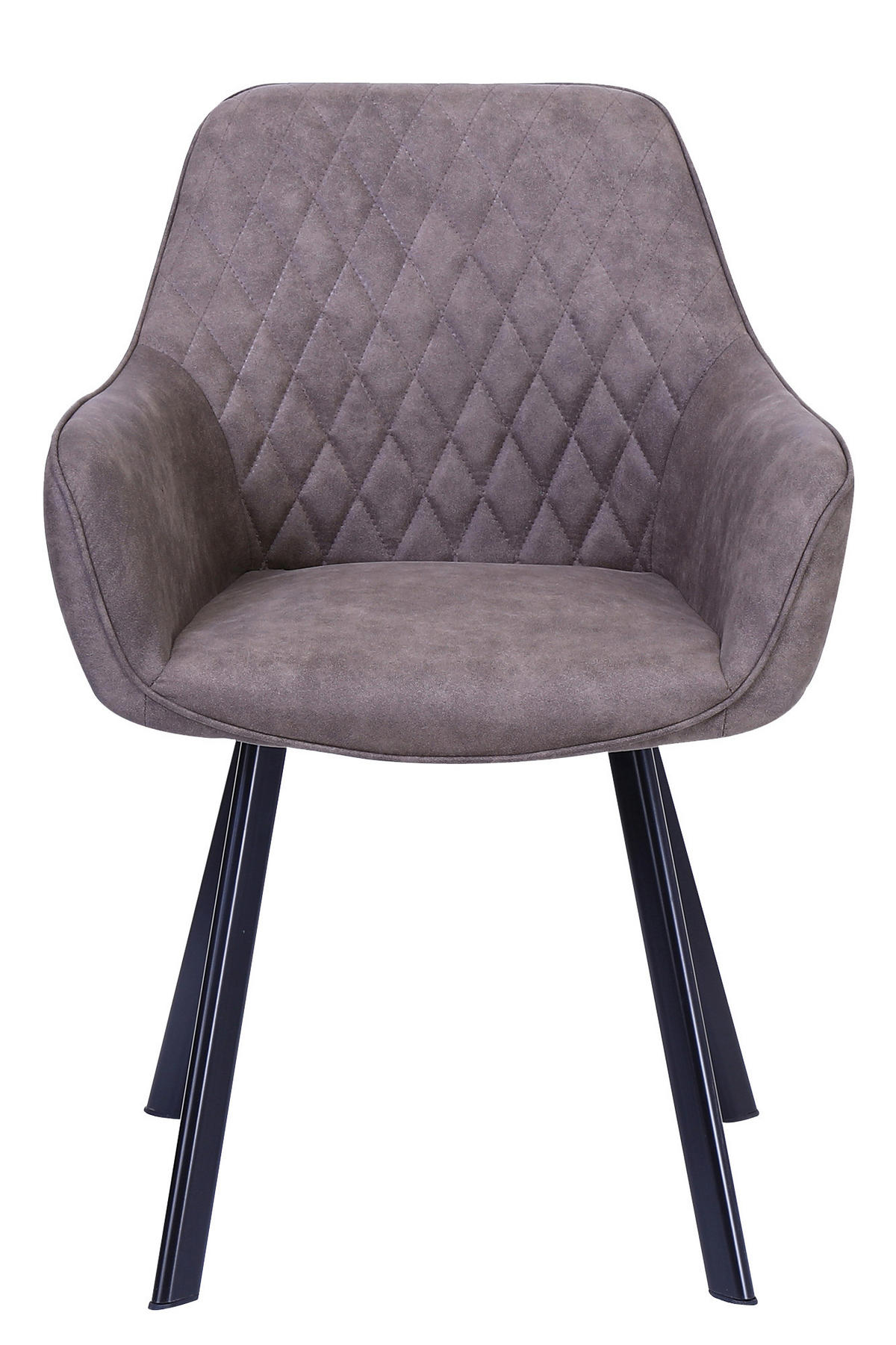 SADA STOLIČIEK S PODRÚČKAMI 2 kus - čierna/taupe, Modern, kov/textil (56,5/83/63cm) - Livetastic