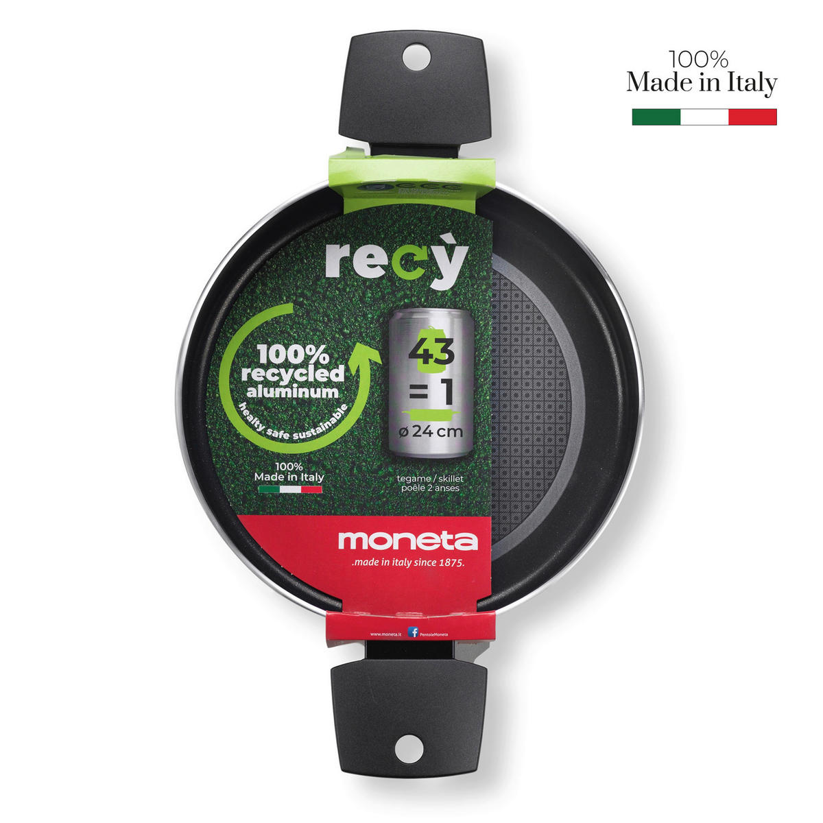 PONEV Moneta 24 cm  - črna, Basics, kovina/umetna masa (24cm) - moneta