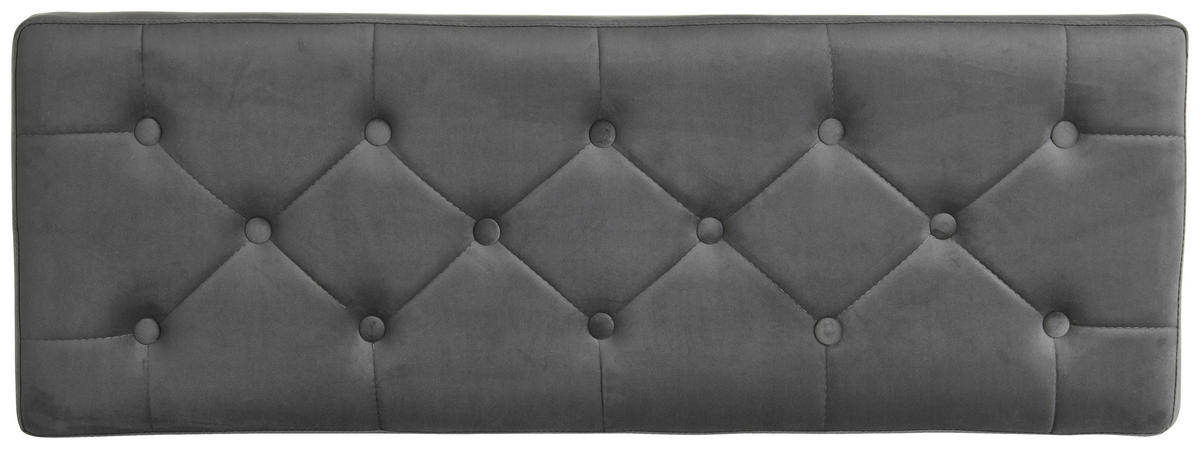 ŠATNÍ LAVICE, 103/47/38 cm - šedá/černá, Design, kov/textil (103/47/38cm) - MID.YOU