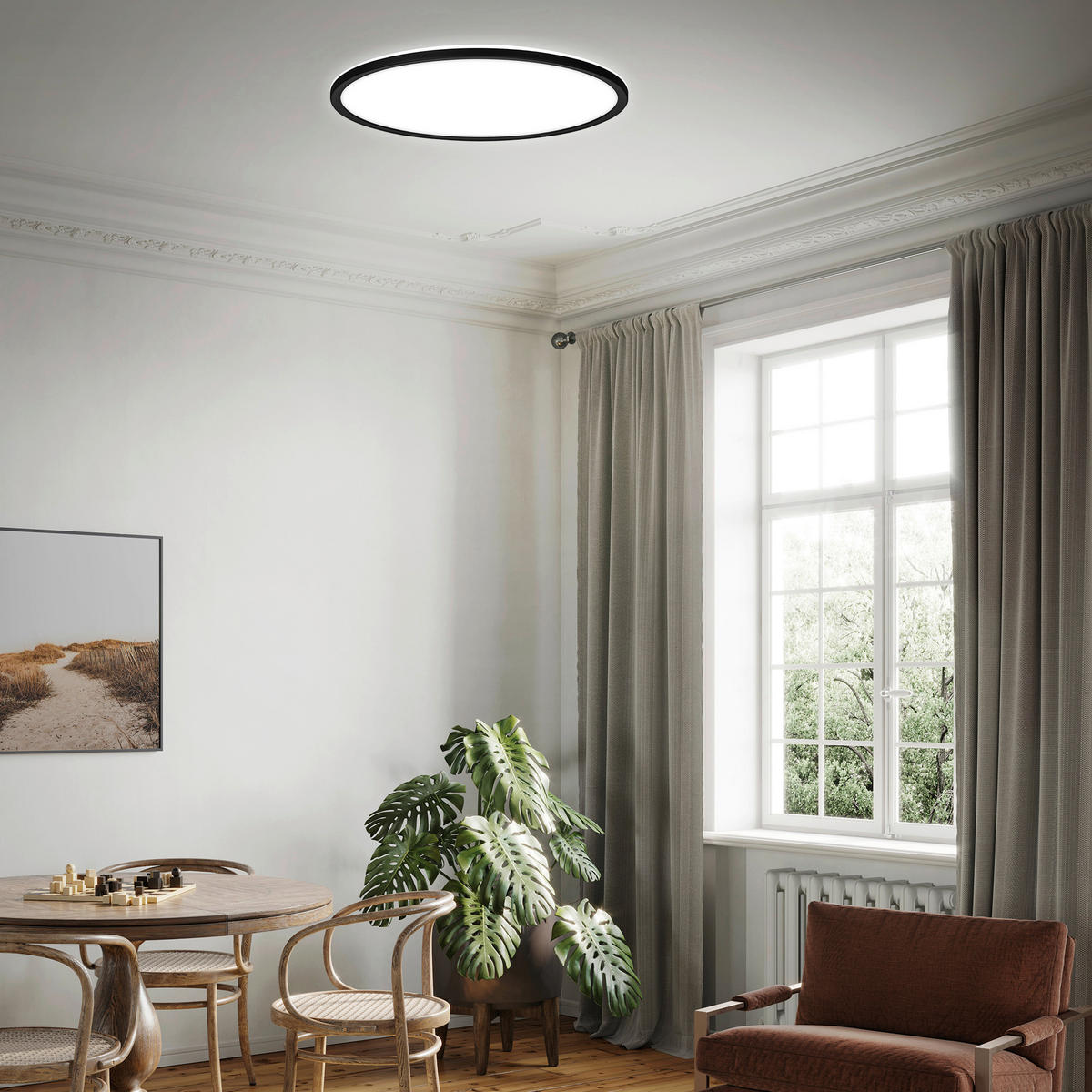 LED-PANEEL 42/2.9 cm   - Schwarz, Design, Kunststoff (42/2.9cm) - Briloner