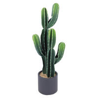 UMĚLÁ ROSTLINA kaktus 98 cm - šedá/zelená, Basics, plast (98cm) - Ambia Home