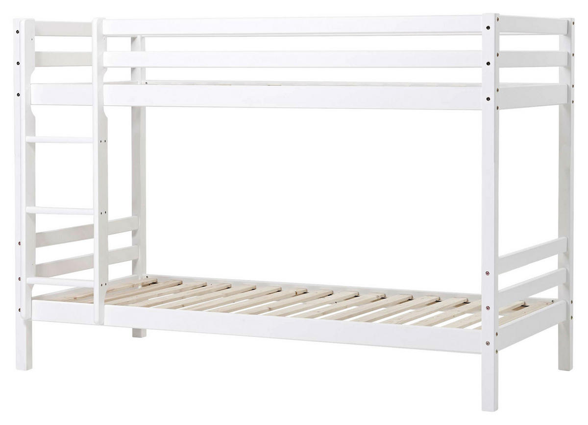ETAGENBETT - Naturfarben/Weiß, MODERN, Holz (90/200cm) - MID.YOU