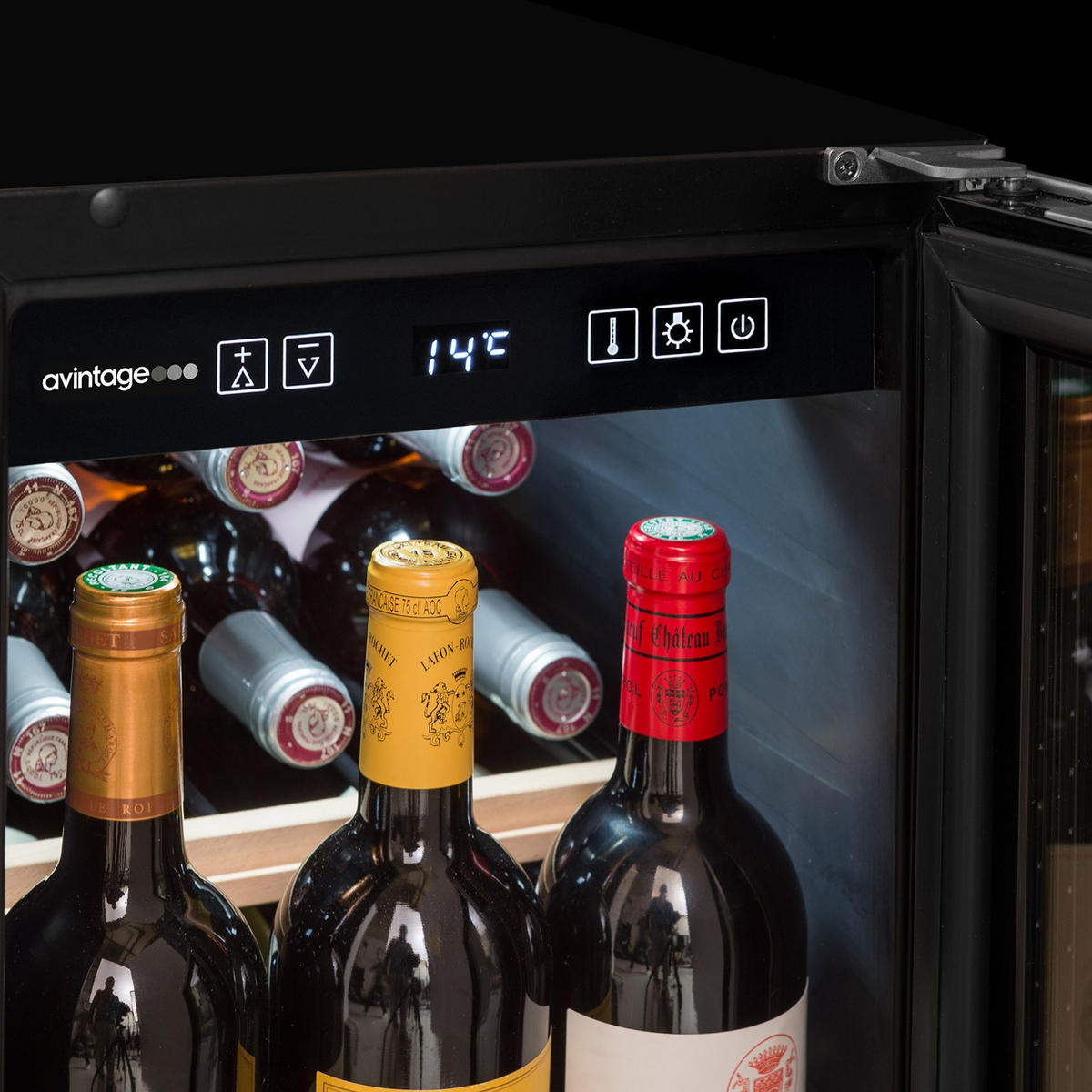 WEINKÜHLSCHRANK AVU23TB1  - Basics, Glas/Holz (29,5/81,7/57,4cm)