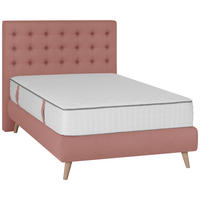 BOXSPRINGBETT 120/200 cm  in Rosa  - Rosa, Design, Holz/Textil (120/200cm) - Carryhome