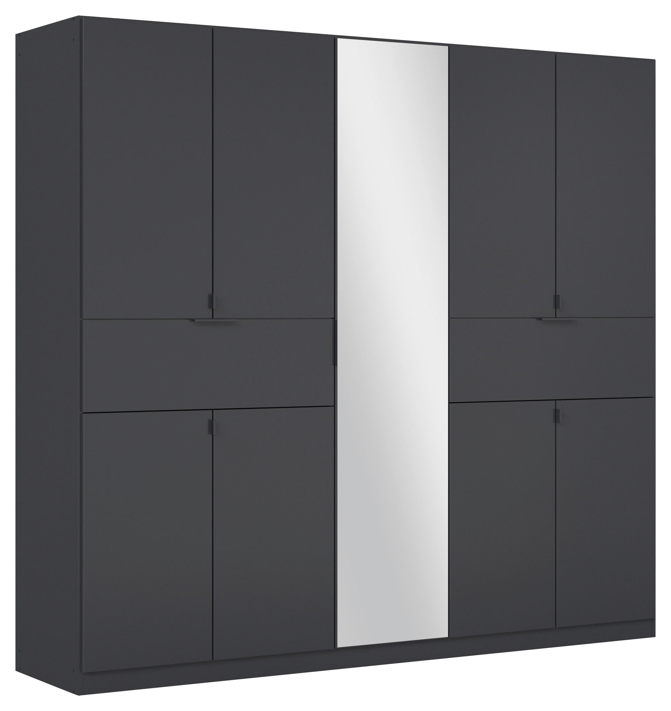 DREHTÜRENSCHRANK 226/210/54 cm 9-türig Grau  - Grau, MODERN, Holzwerkstoff/Metall (226/210/54cm) - Rauch Möbel
