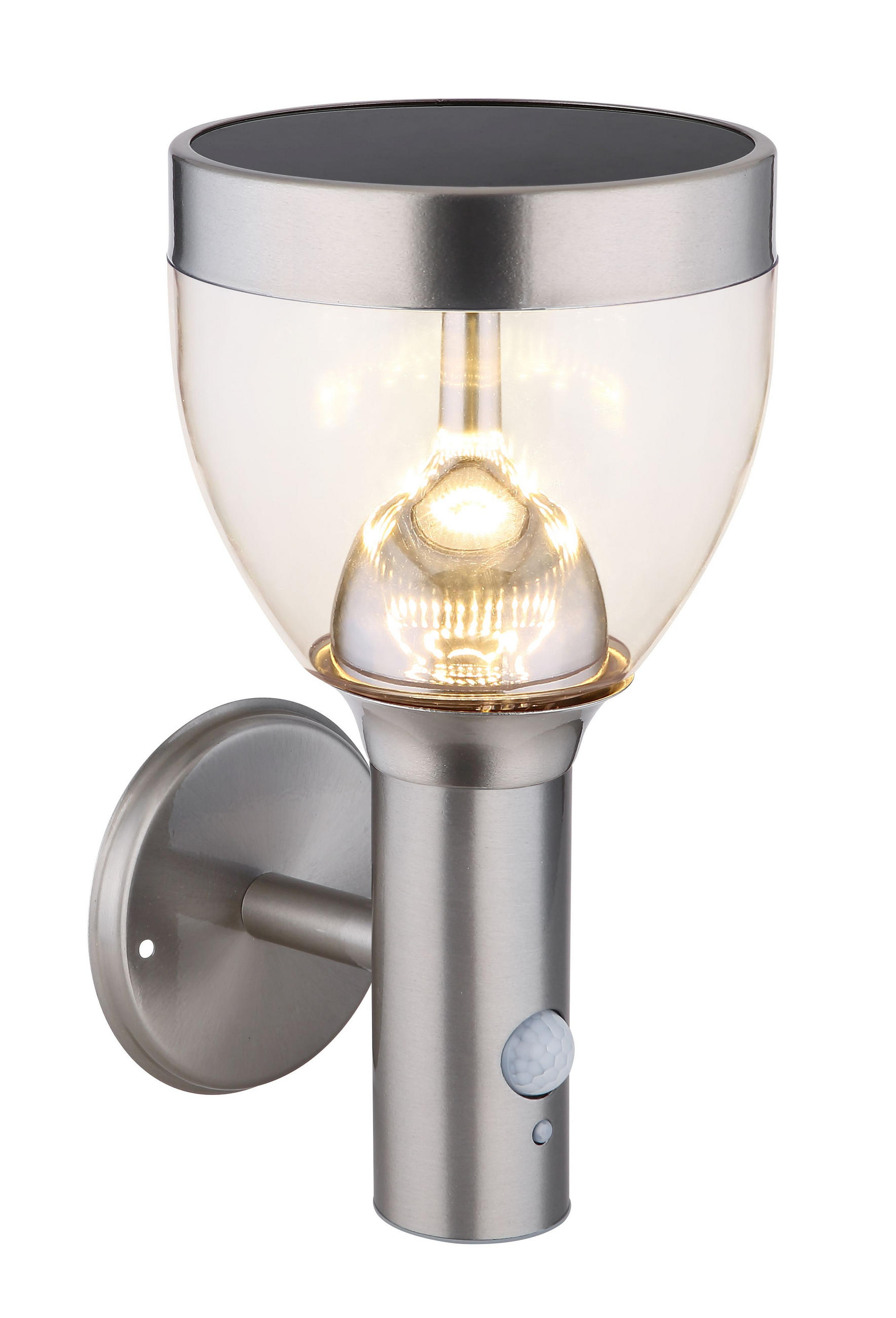 SVJETILJKA SOLARNA Solar  - prozirno, Trend, metal/plastika (15/17,5/28cm)