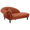 RÉCAMIERE Rostfarben Velours  - Rostfarben/Schwarz, Design, Holz/Textil (216/91/103cm) - MID.YOU