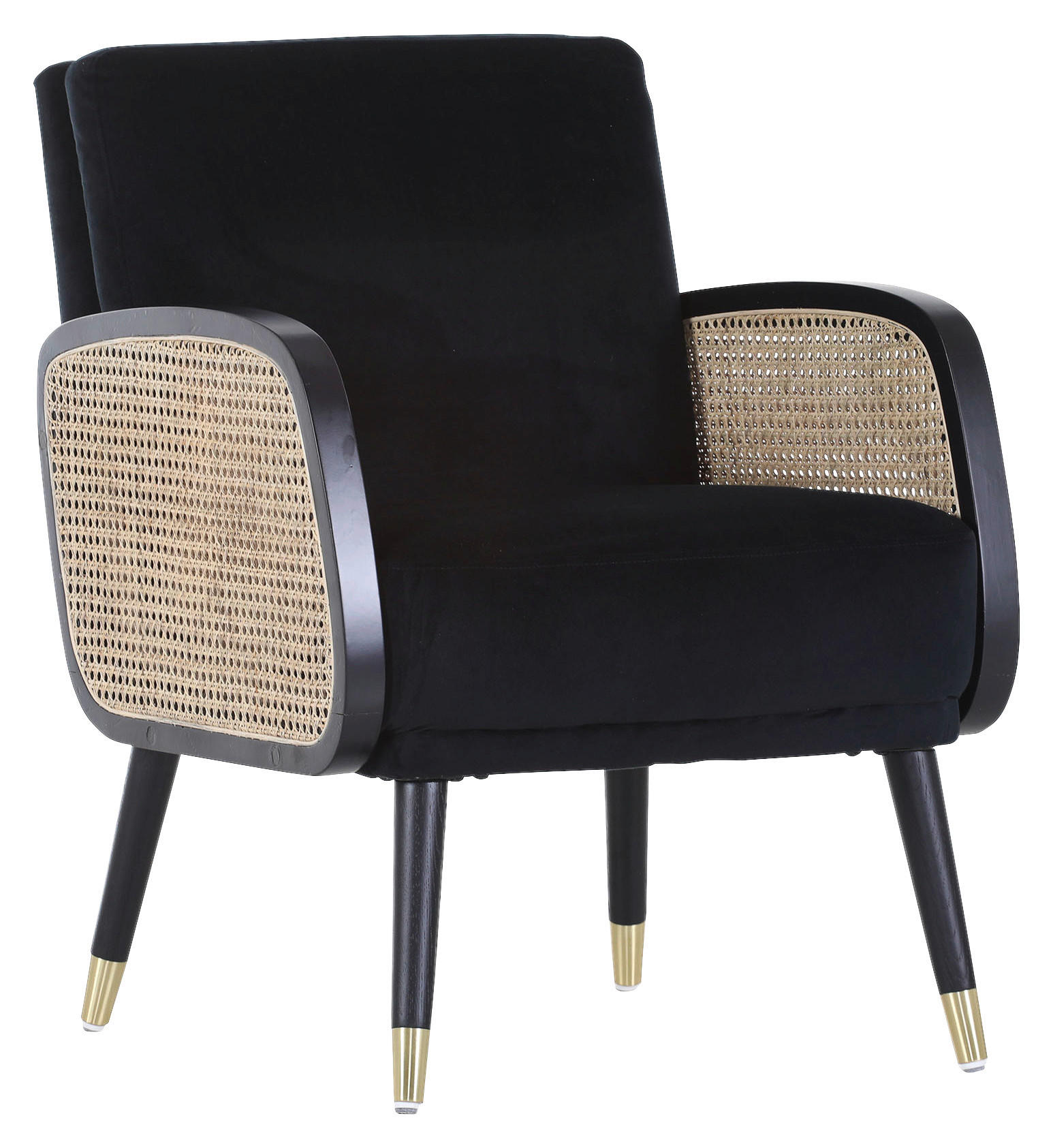 Sessel in Textil Schwarz