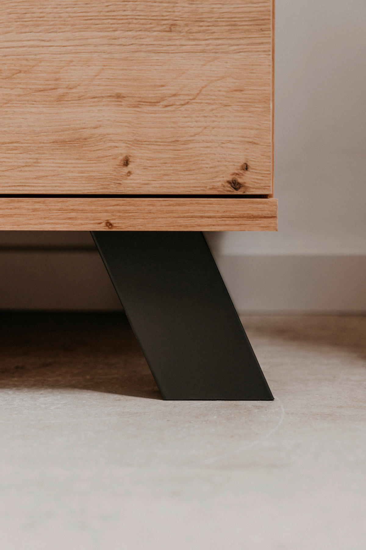 HIGHBOARD  in 80/156/40 cm  - Anthrazit/Schwarz, Design, Holzwerkstoff/Metall (80/156/40cm) - MID.YOU