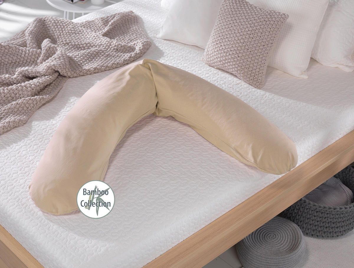 STILLKISSEN Bamboo Collection  190/40 cm  - Cappuccino, Basics, Textil (190/40cm) - Theraline