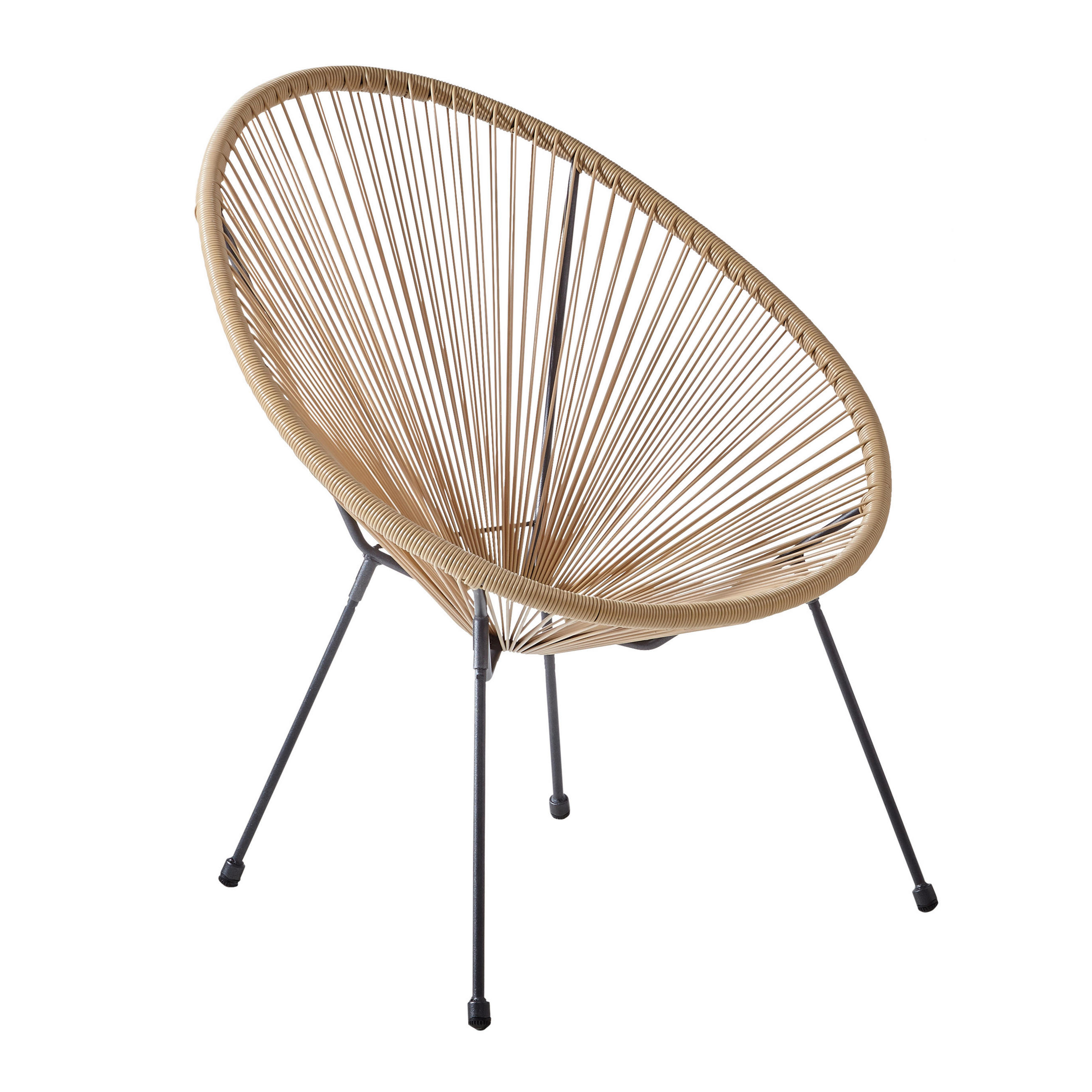 ZÁHRADNÉ KRESLO, kov, plast - sivohnedá/čierna, Design, kov/plast (72/88/77cm) - Ambia Garden