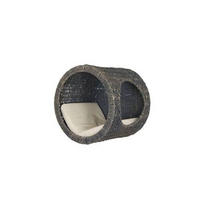 TIERHÖHLE - Grau, Natur, Naturmaterialien/Metall (31/28/31cm)