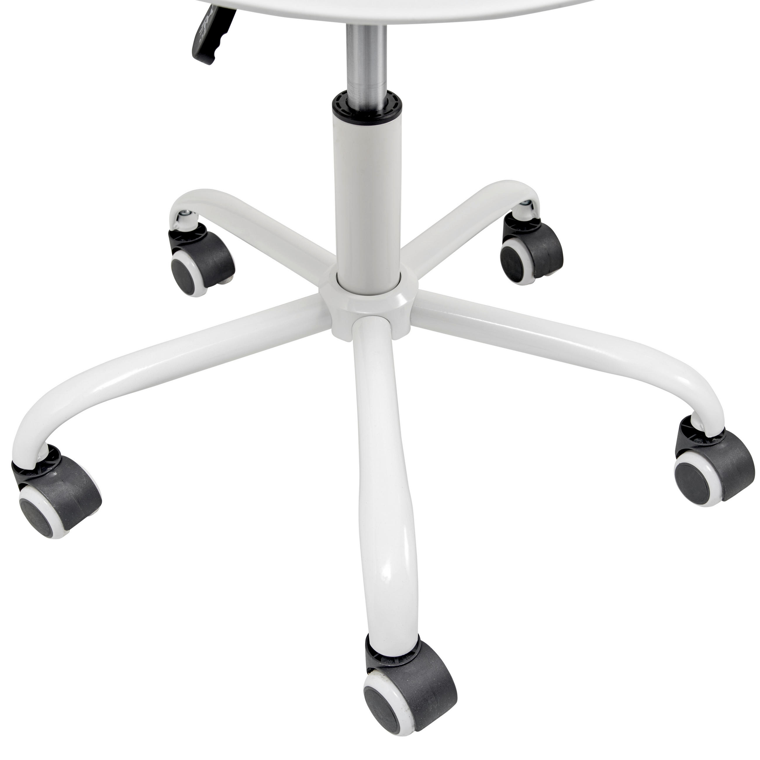 SCAUN ROTATIV  alb  - alb, Lifestyle, plastic/metal (44/75-85/56cm) - Livetastic