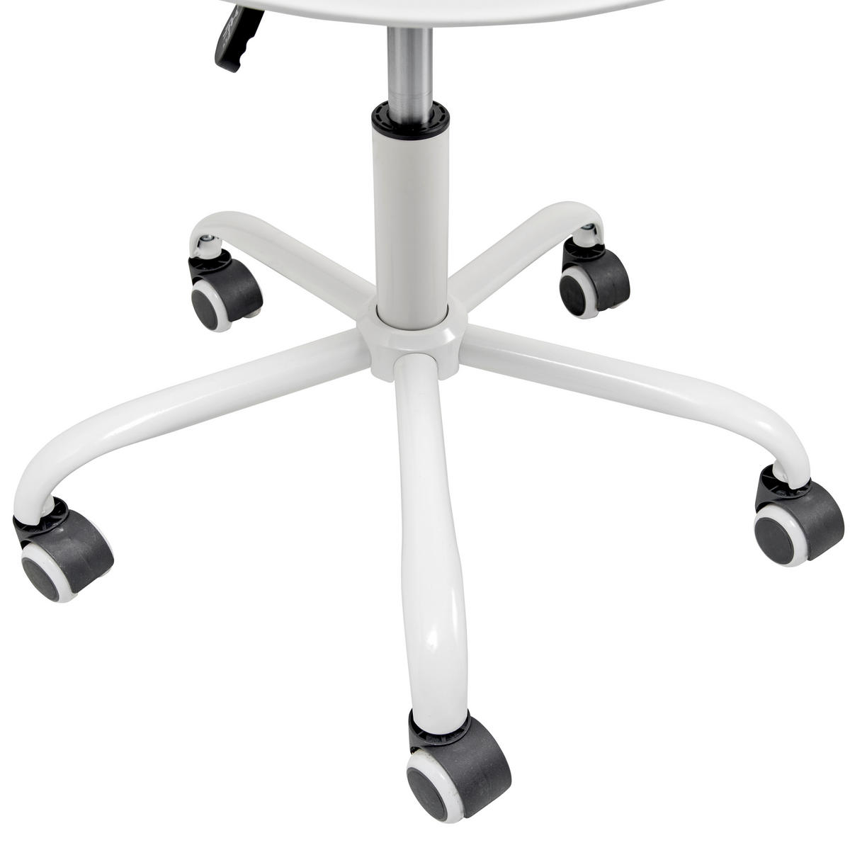 DREHSTUHL  in Weiss  - Weiss, Lifestyle, Kunststoff/Metall (44/75-85/56cm) - Livetastic