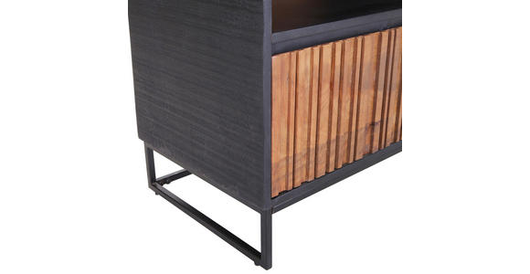 REGAL  120/150/40 cm Braun, Naturfarben, Schwarz  - Schwarz/Braun, LIFESTYLE, Holz/Metall (120/150/40cm) - Landscape