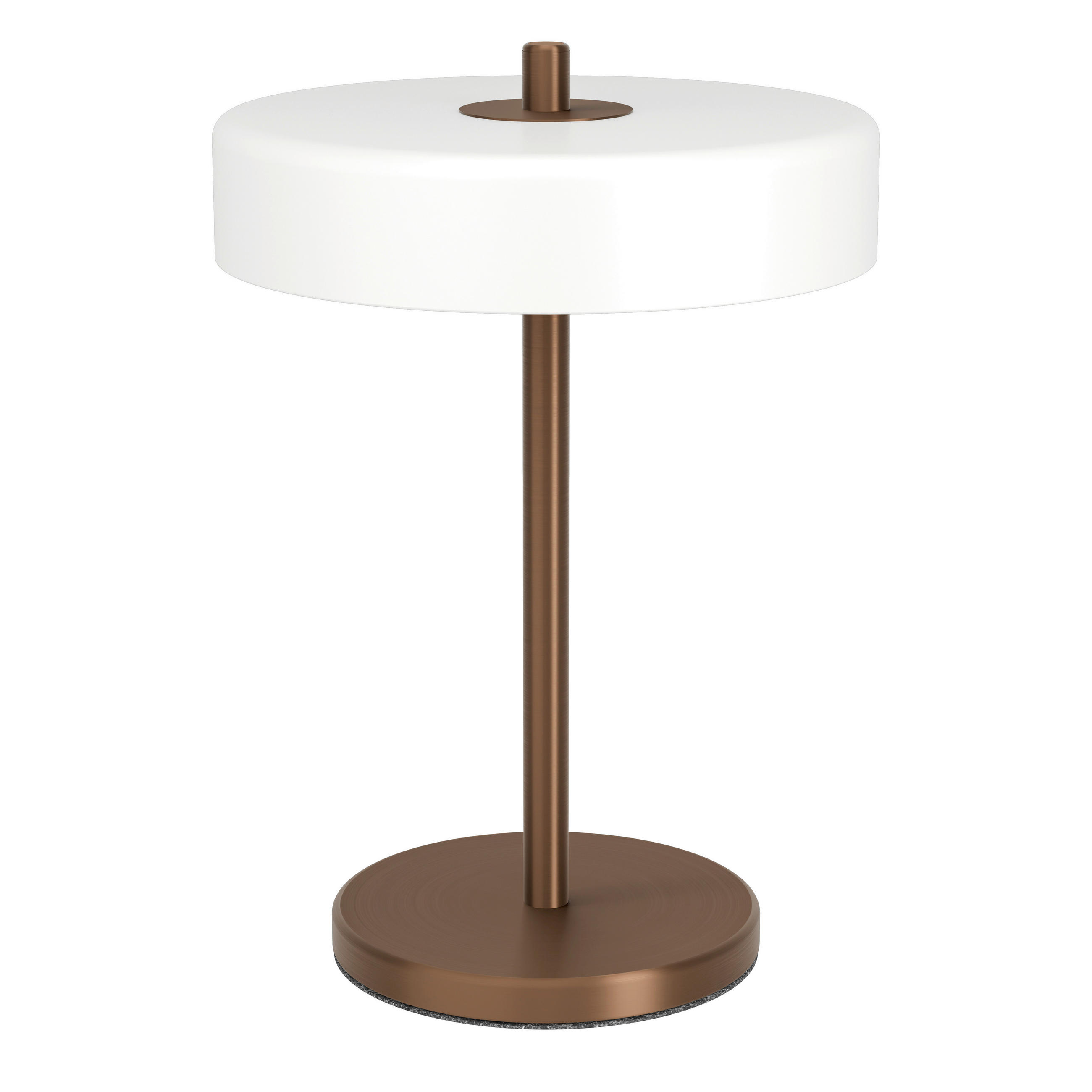 TISCHLEUCHTE Salve 23,0/33,0 cm  - Weiß/Bronzefarben, KONVENTIONELL, Glas/Kunststoff (23,0/33,0cm) - Eglo