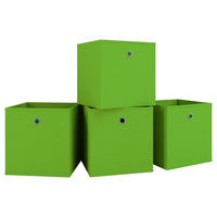 FALTBOX - Grün, Basics, Kunststoff (27/28/27cm) - MID.YOU