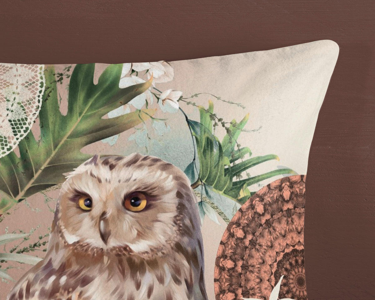 WENDEBETTWÄSCHE Kirja Biber 155/220 cm  - Beige/Braun, Design, Textil (155/220cm)