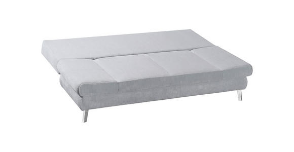 SCHLAFSOFA in Cord Grau - Chromfarben/Grau, Design, Textil/Metall (200/85/90cm) - Xora
