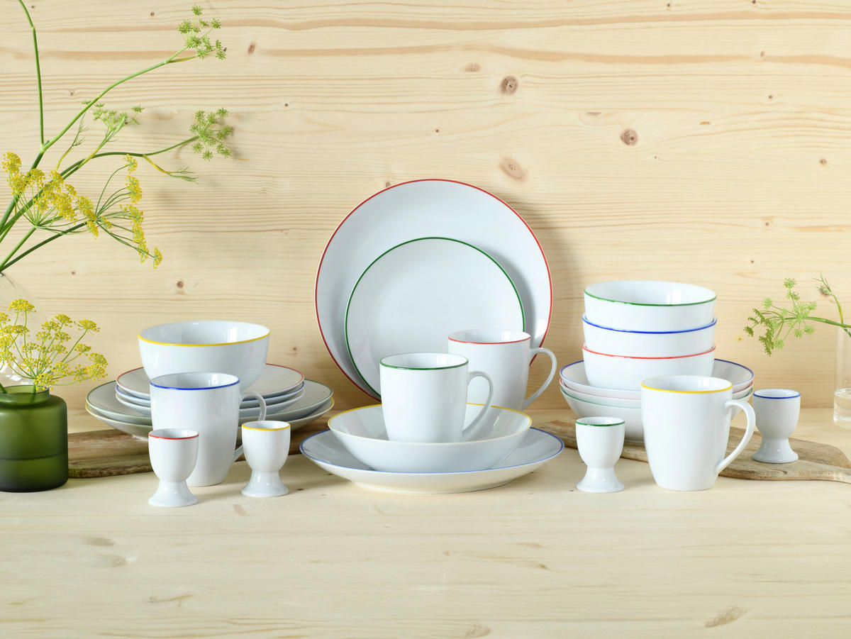 KOMBISERVICE Luna Color Line 24-teilig  - Multicolor, Basics, Keramik (39/33/30,5cm) - Creatable