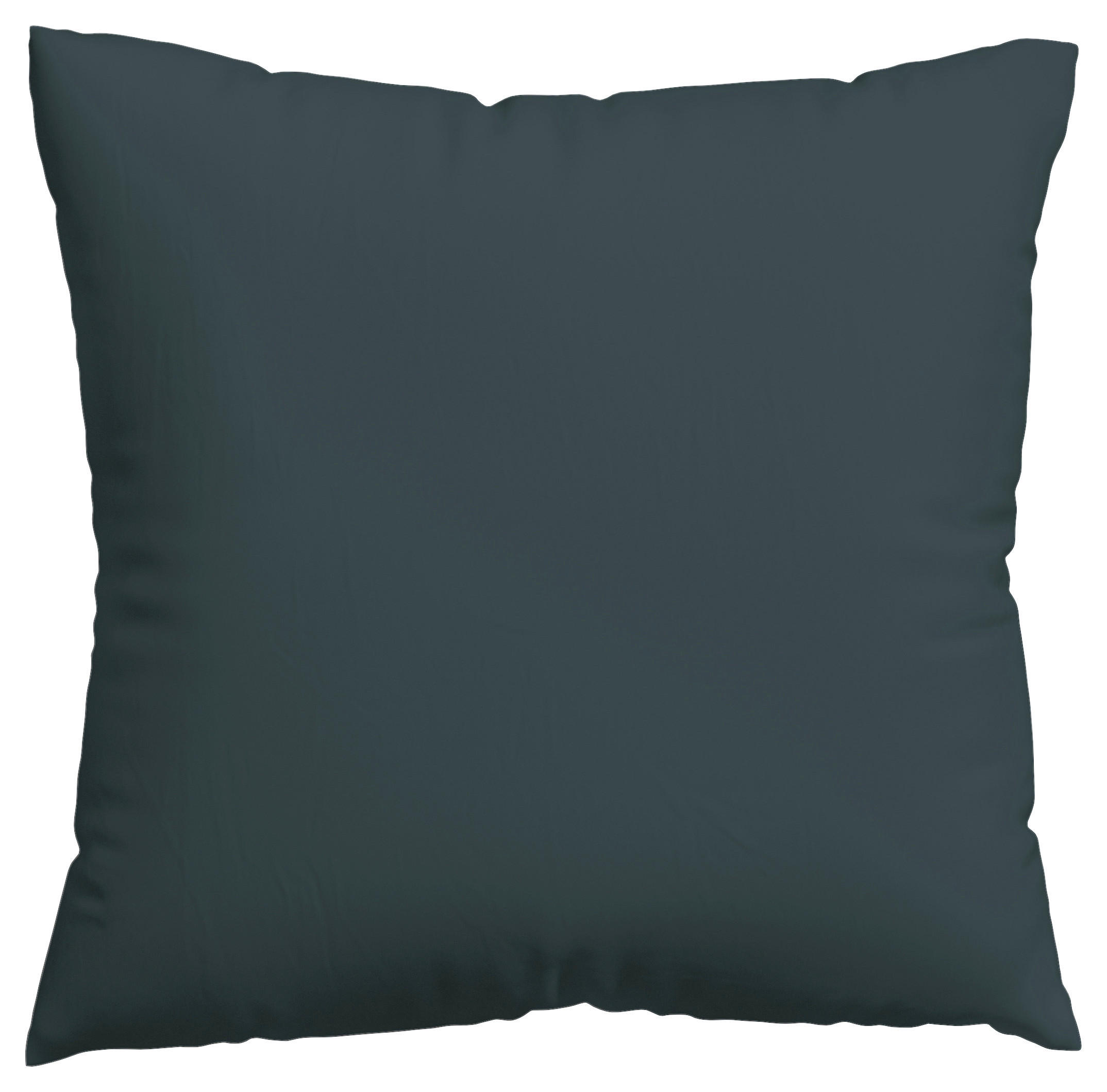 KOPFKISSENBEZUG WOVEN SATIN 80/80 cm  - Dunkelgrau, Basics, Textil (80/80cm) - Schlafgut