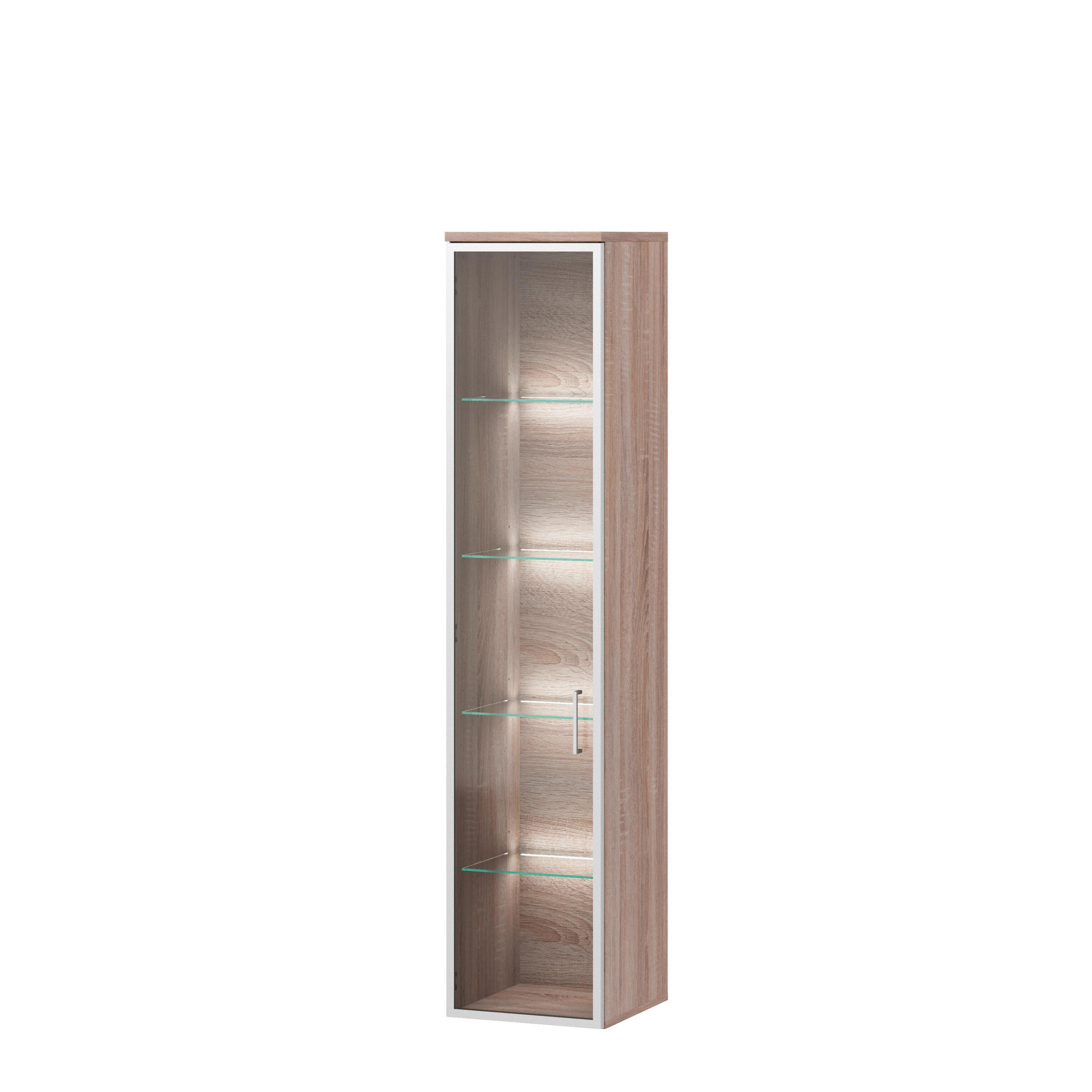 Vitrine in Eichefarben