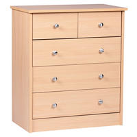 KOMODA   60/70/35 cm   boje bukve  - srebrne boje/boje bukve, Konvencionalno, drvni materijal/metal (60/70/35cm) - MID.YOU