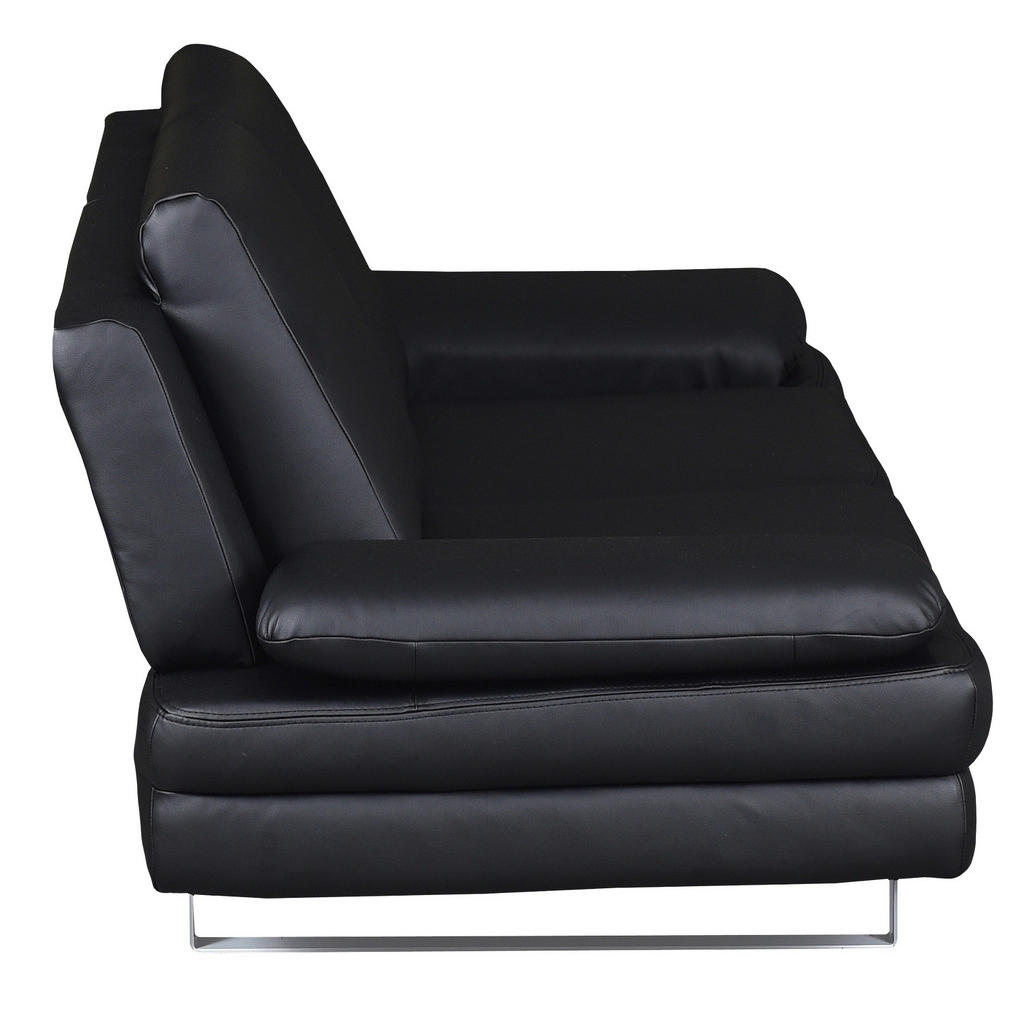 Thumbnail - Mid.you 3-Sitzer-Sofa, Schwarz, Textil, 218x78x88 cm, Made in EU, Rücken echt, Armteil links, rechts, Wohnzimmer, Sofas ...