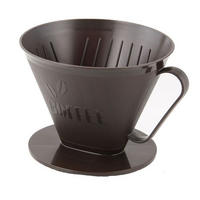 KAFFEEFILTERHALTER - Braun, Basics, Kunststoff (11/13cm) - Homeware