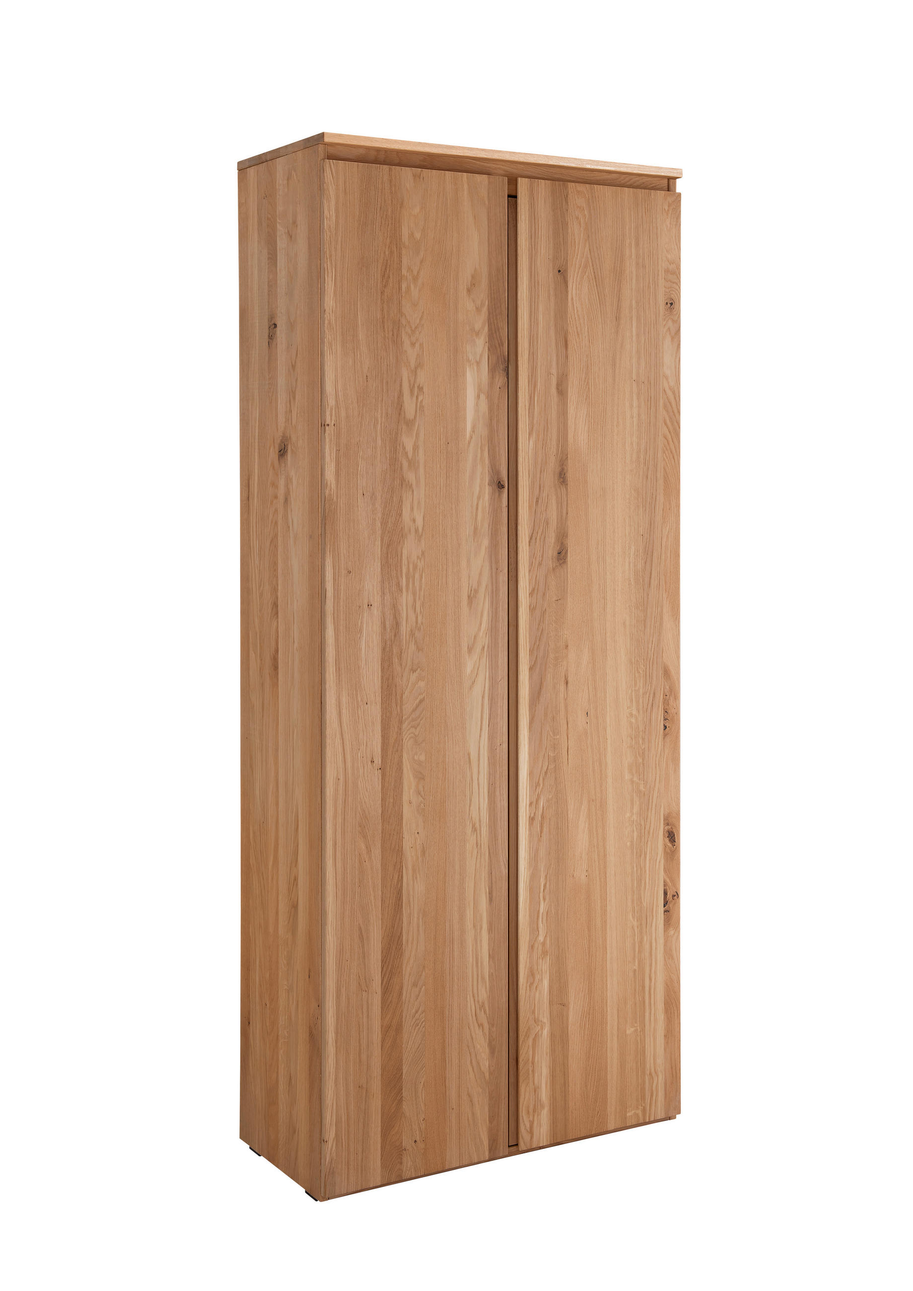 AKTENSCHRANK Asteiche vollmassiv Eichefarben  - Eichefarben, KONVENTIONELL, Holz (80/194/39cm) - Linea Natura