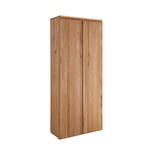 AKTENSCHRANK Asteiche vollmassiv Eichefarben  - Eichefarben, KONVENTIONELL, Holz (80/194/39cm) - Linea Natura