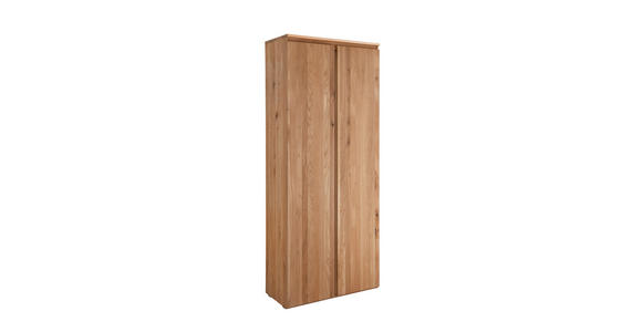 AKTENSCHRANK Asteiche vollmassiv Eichefarben  - Eichefarben, KONVENTIONELL, Holz (80/194/39cm) - Linea Natura