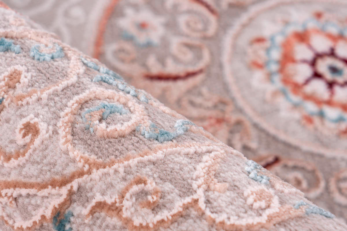 VINTAGE KOBEREC, 200/230 cm, šedá, růžová - šedá/růžová, Design, textil (200/230cm) - Kayoom