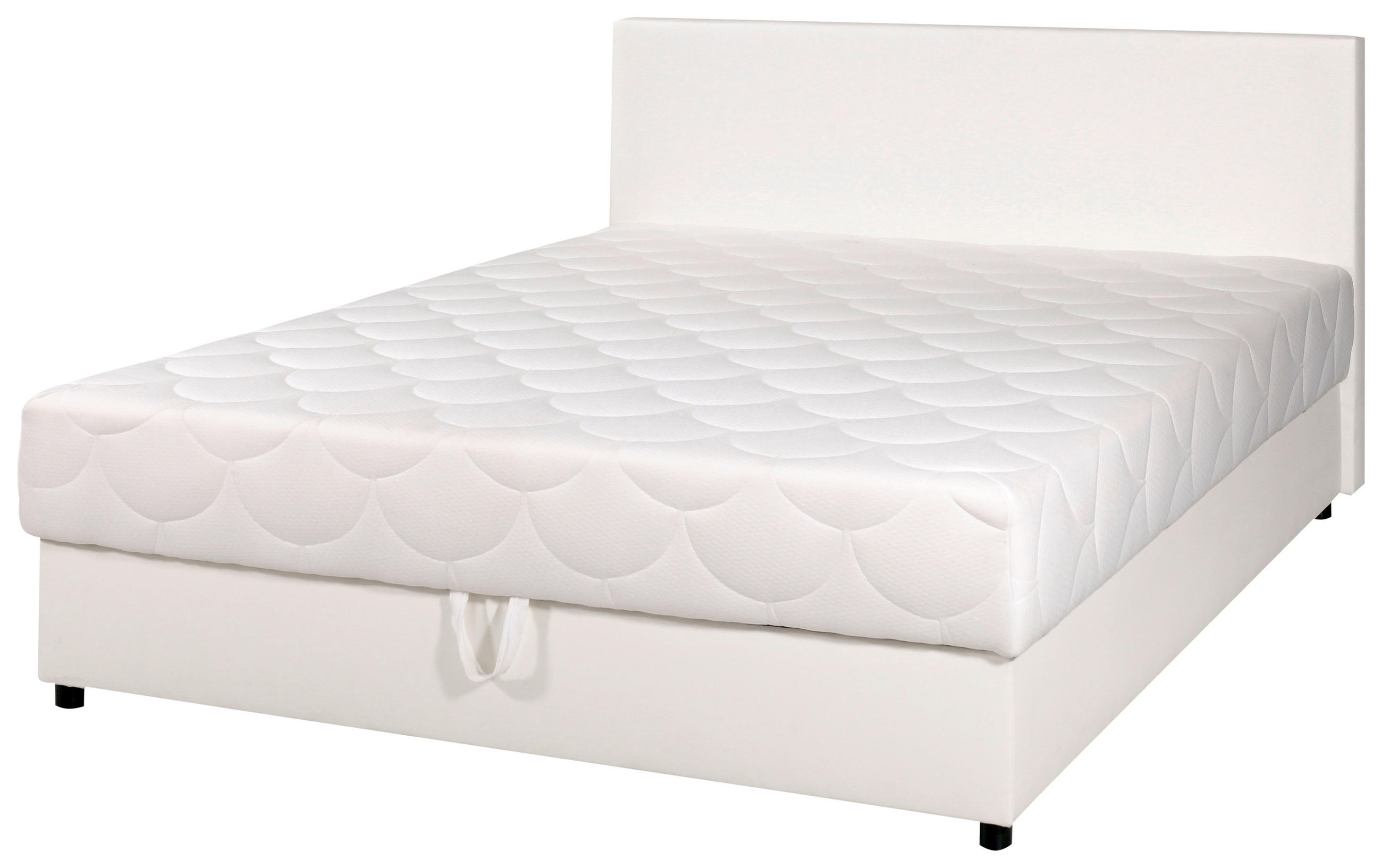 POSTELJA   x  , les, tekstil bela  - črna/bela, Konvencionalno, tekstil/les (200/180cm) - Boxxx