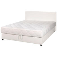 POSTELJA   x  , les, tekstil bela  - črna/bela, Konvencionalno, tekstil/les (200/160cm) - Boxxx