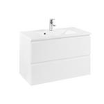 WASCHTISCHKOMBI 80 cm  - Weiß, Design, Holzwerkstoff/Stein (80cm) - Xora