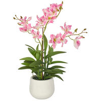 KUNSTBLUME - Hellgrau/Rosa, Basics, Keramik/Kunststoff (55cm)