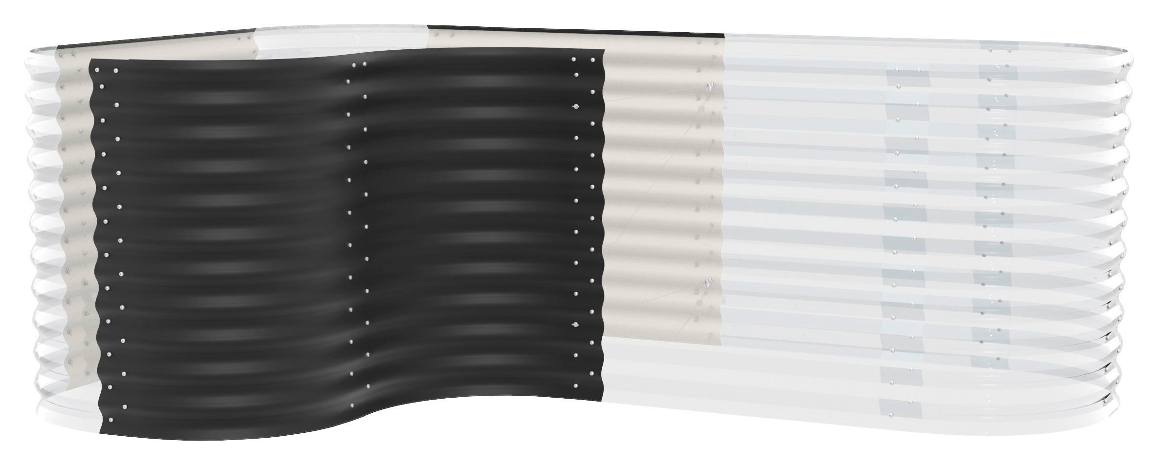 HOCHBEET-ERWEITERUNG 80/85,8/80 cm  - Schwarz, Basics, Metall (80/85,8/80cm)