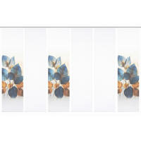 FLÄCHENVORHANG  6 Stück  blickdicht  60/245 cm   - Blau/Weiß, Natur, Textil (60/245cm)